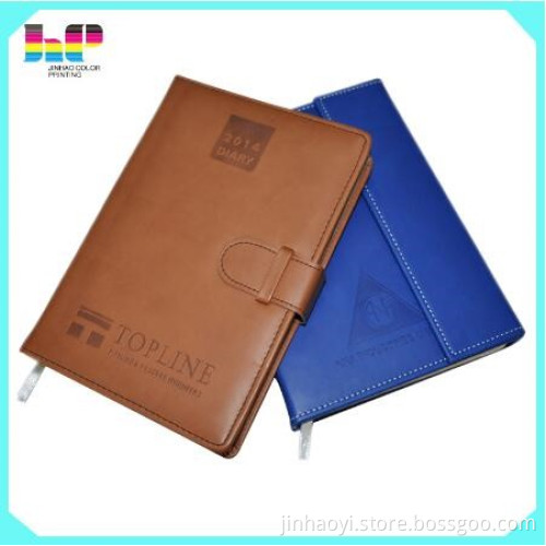 pocket book printing pu leather notebook